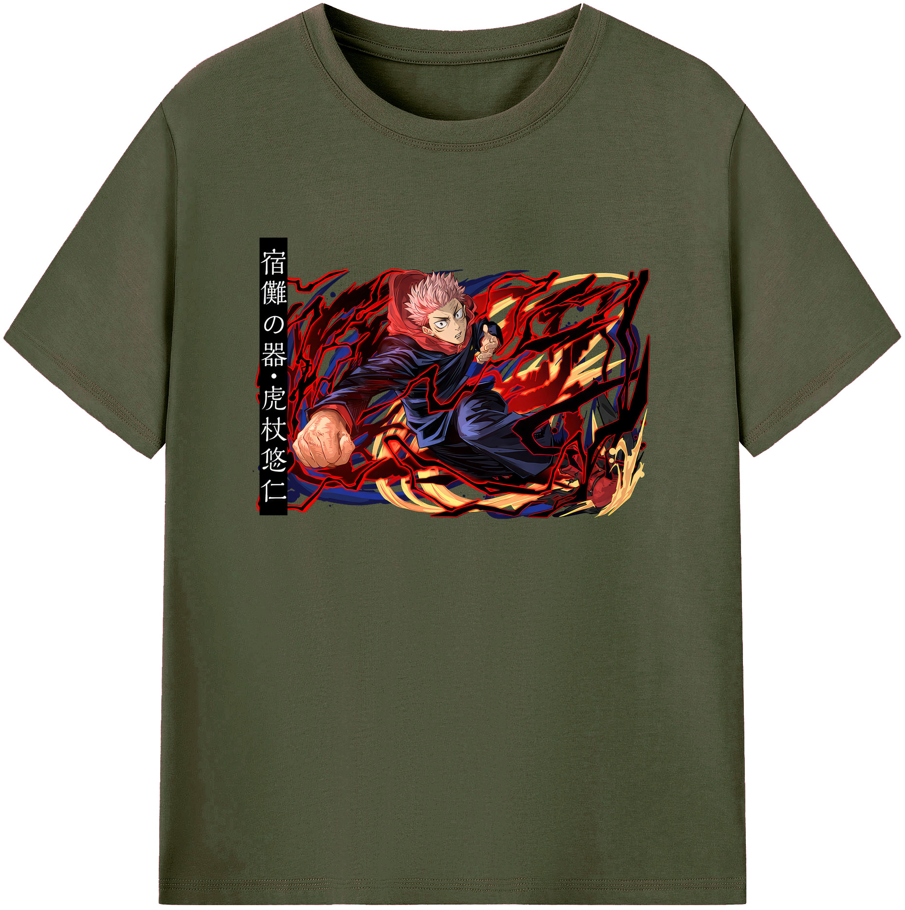 （画像用） 呪術廻戦 Jujutsu Kaisen 綿100％ メンズ半袖Tシャツ｜肌触りやわらか＆通気性